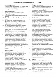 German General Purchase Conditions - excerpt